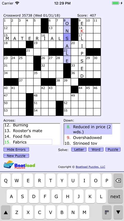 boatload crossword puzzles|Boatload's Daily Crosswords by Boatload Puzzles .